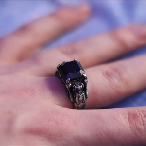 Titanium Steel Black Dragon Ring